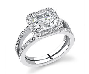 Asscher Cut Engagement Ring