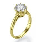 Bouquet Diamond Solitaire Engagement Ring