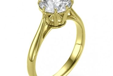 Bouquet Diamond Solitaire Engagement Ring