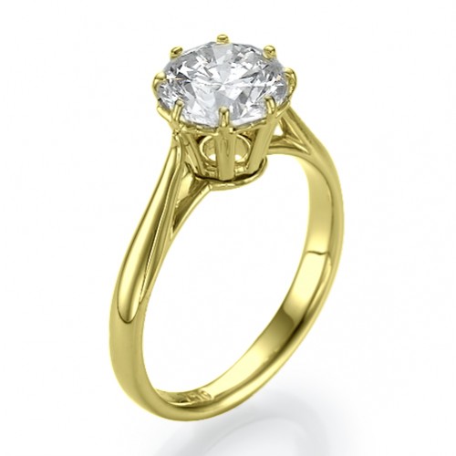 Bouquet Diamond Solitaire Engagement Ring