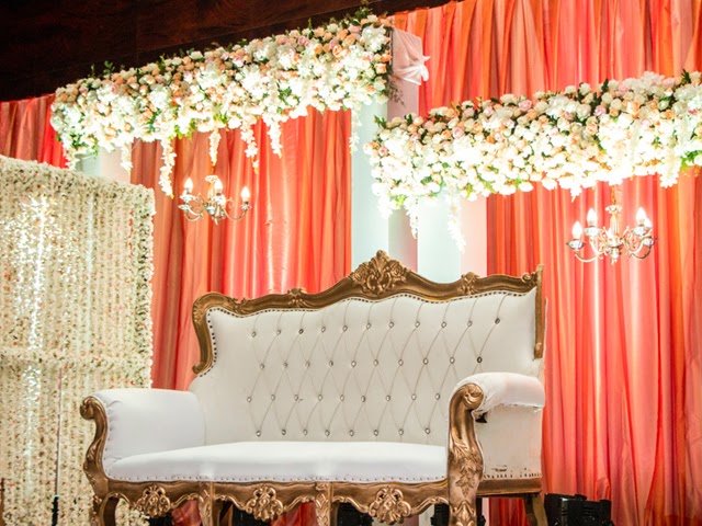 Brass Gold Mandap Cum Stage Setup for Outstanding Elegance