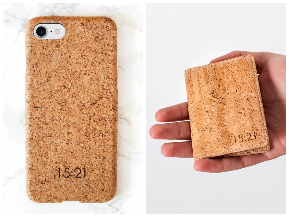 Cork Leather Phone Case and Wallet