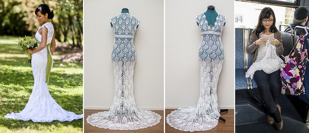 Crafty Bride Made Her Wedding Dress