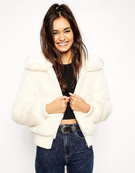 faux fur Bomber Coat