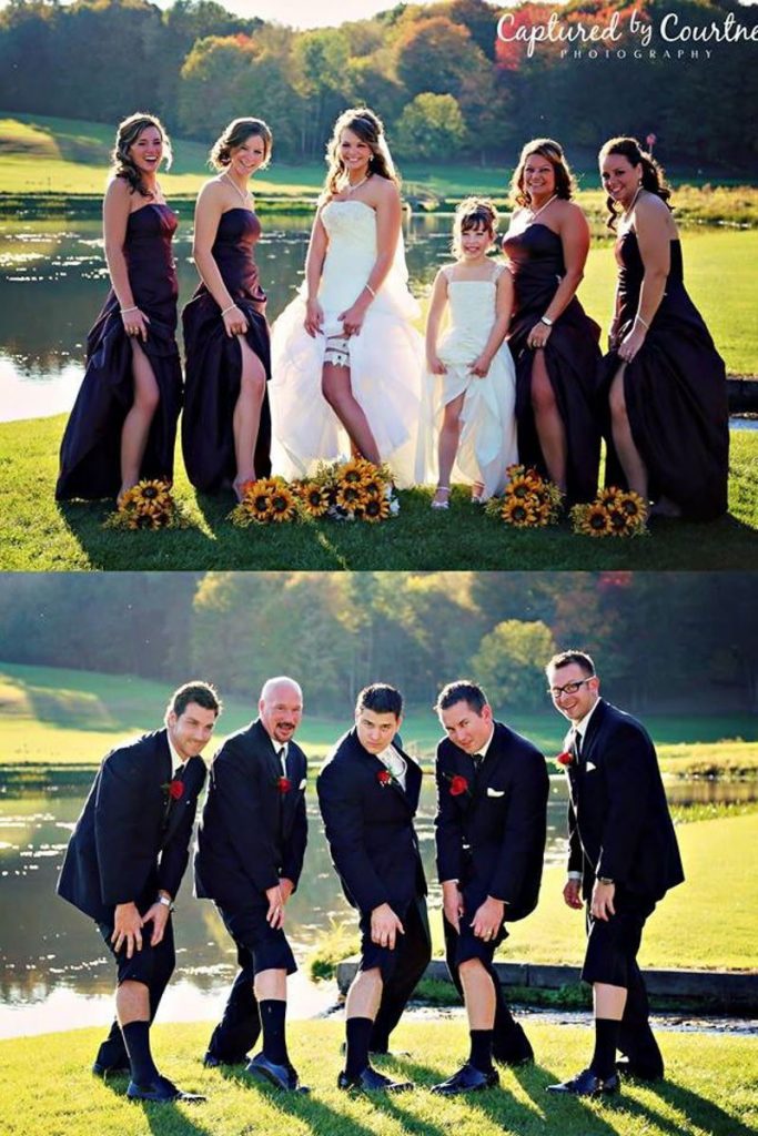 Funny Wedding Party Photo