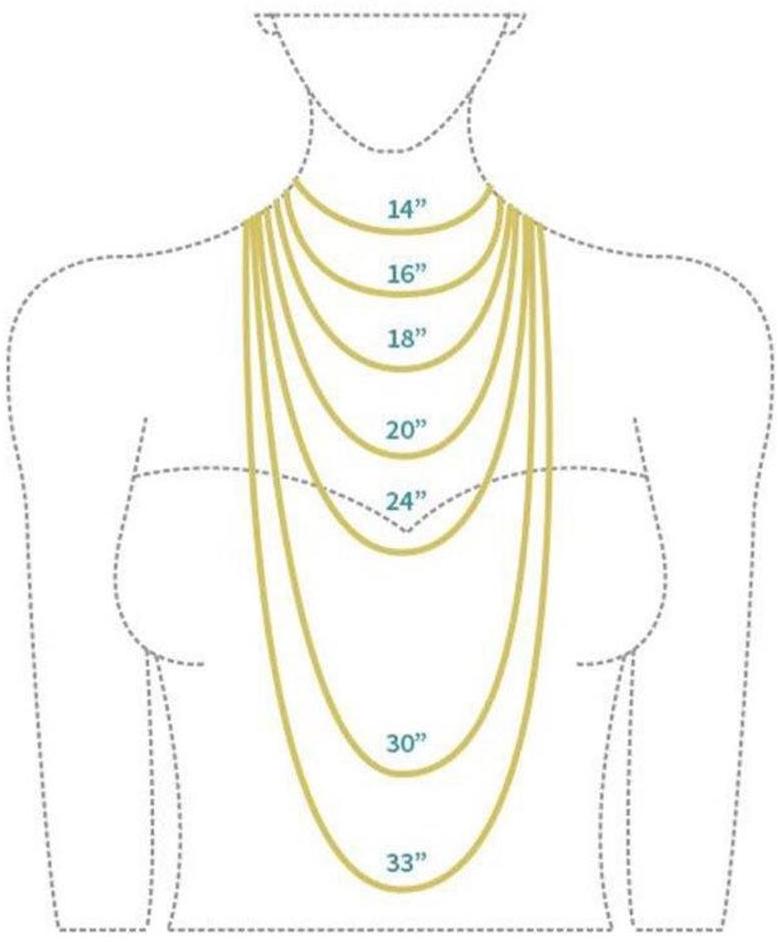 Gold Chain Length Chart