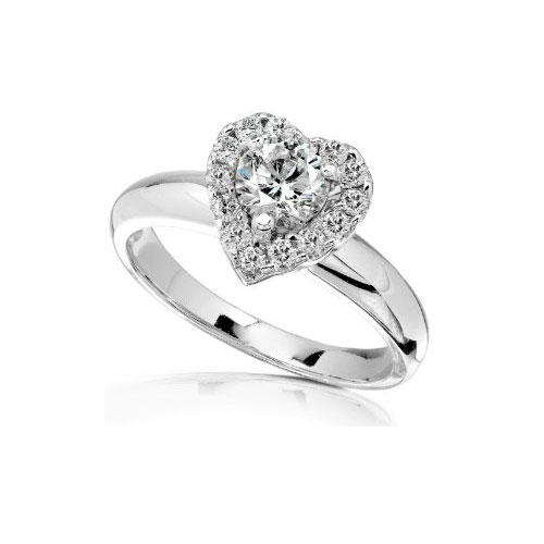 Heart Cut Diamond Engagement Rings