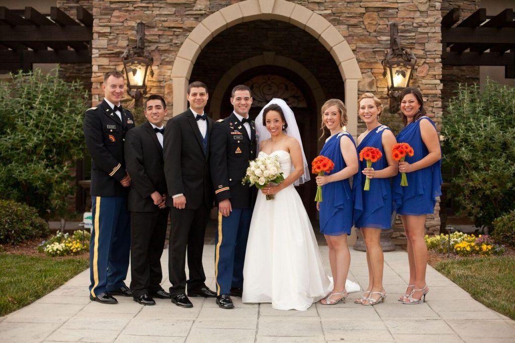 military wedding colors