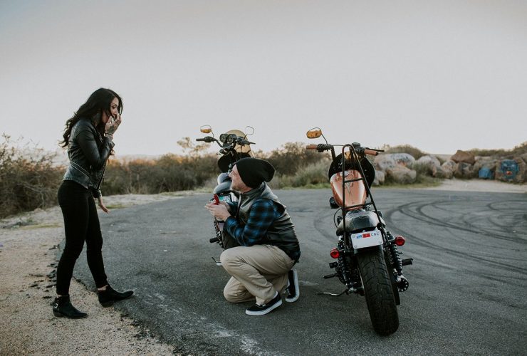 Motorcycle Marriage Proposal