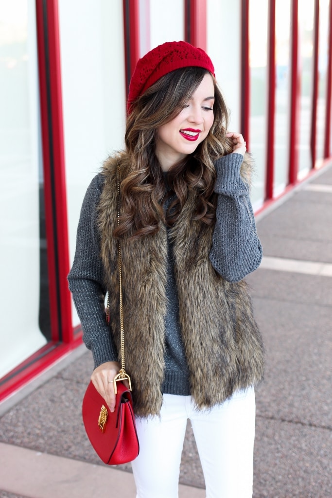 Opt for a Faux Fur Vest Faux Fur