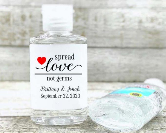 Personalized Hand Sanitizer Favors