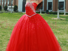 Quinceanera Gown Red