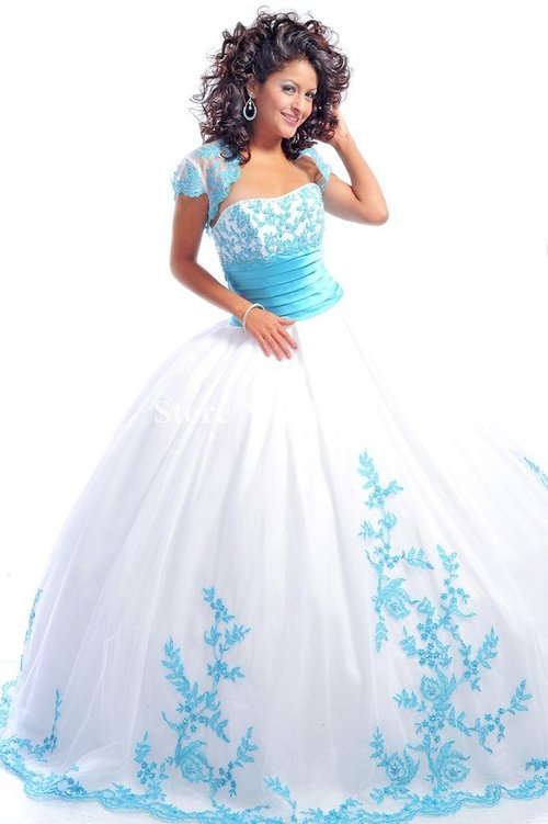 Quinceanera Gown white