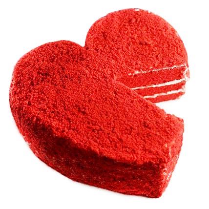 Red Velvet Heart Cake