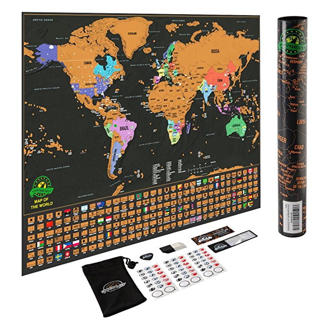 Scratch Off World Maps