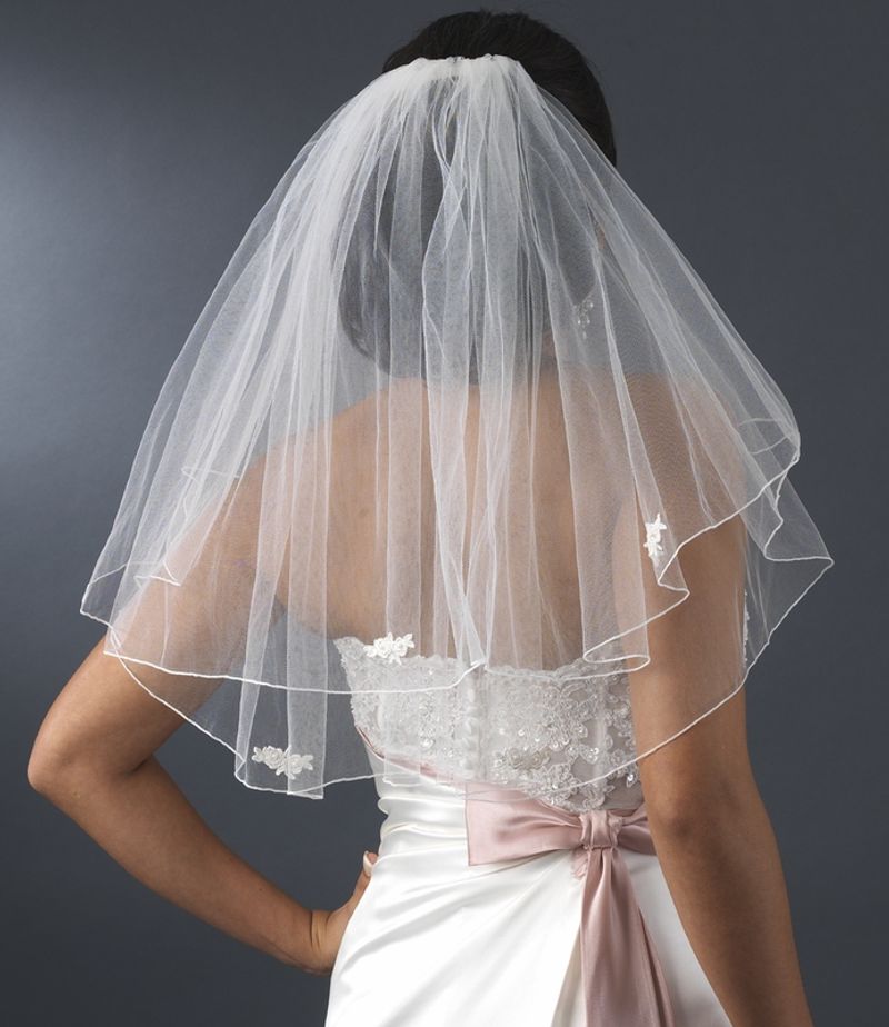 Shoulder Length Wedding Veil