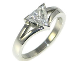 Trilliant Cut Diamond Engagement Rings