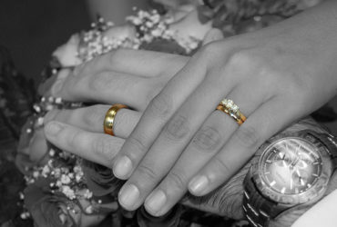 Wedding ceremony ring exchange