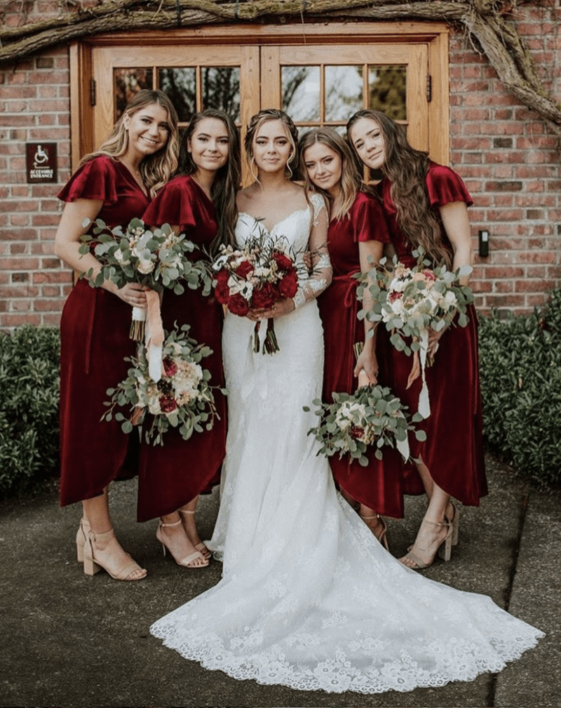 Flower Face bouquets Wedding Party Photo