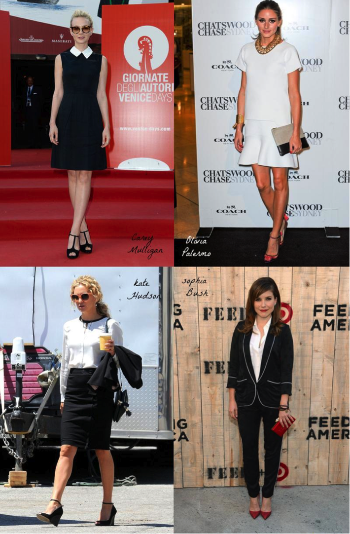 Monochrome Celebrity Outfits