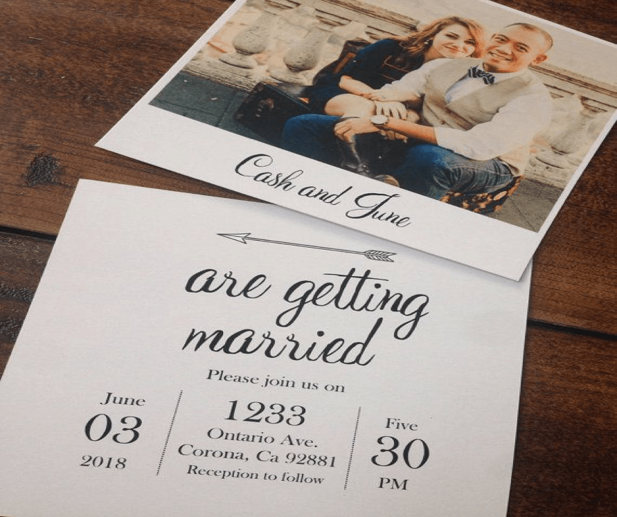 Polaroid Invitations